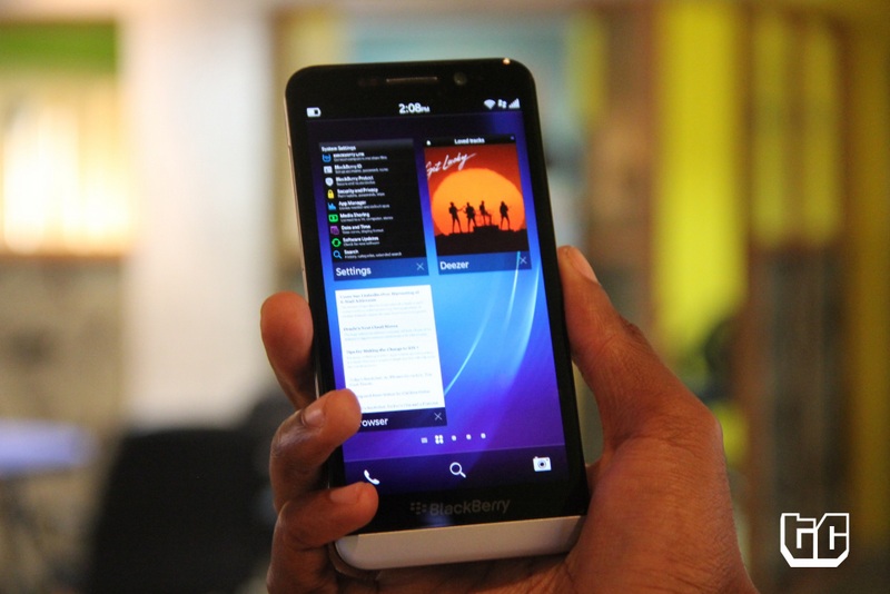 Blackberry z30 multitasking