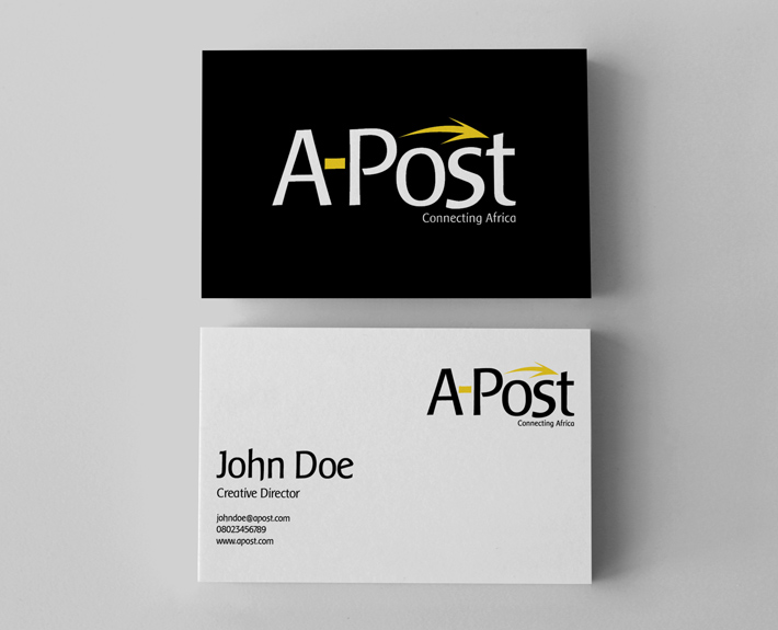 A-post-business-card-design